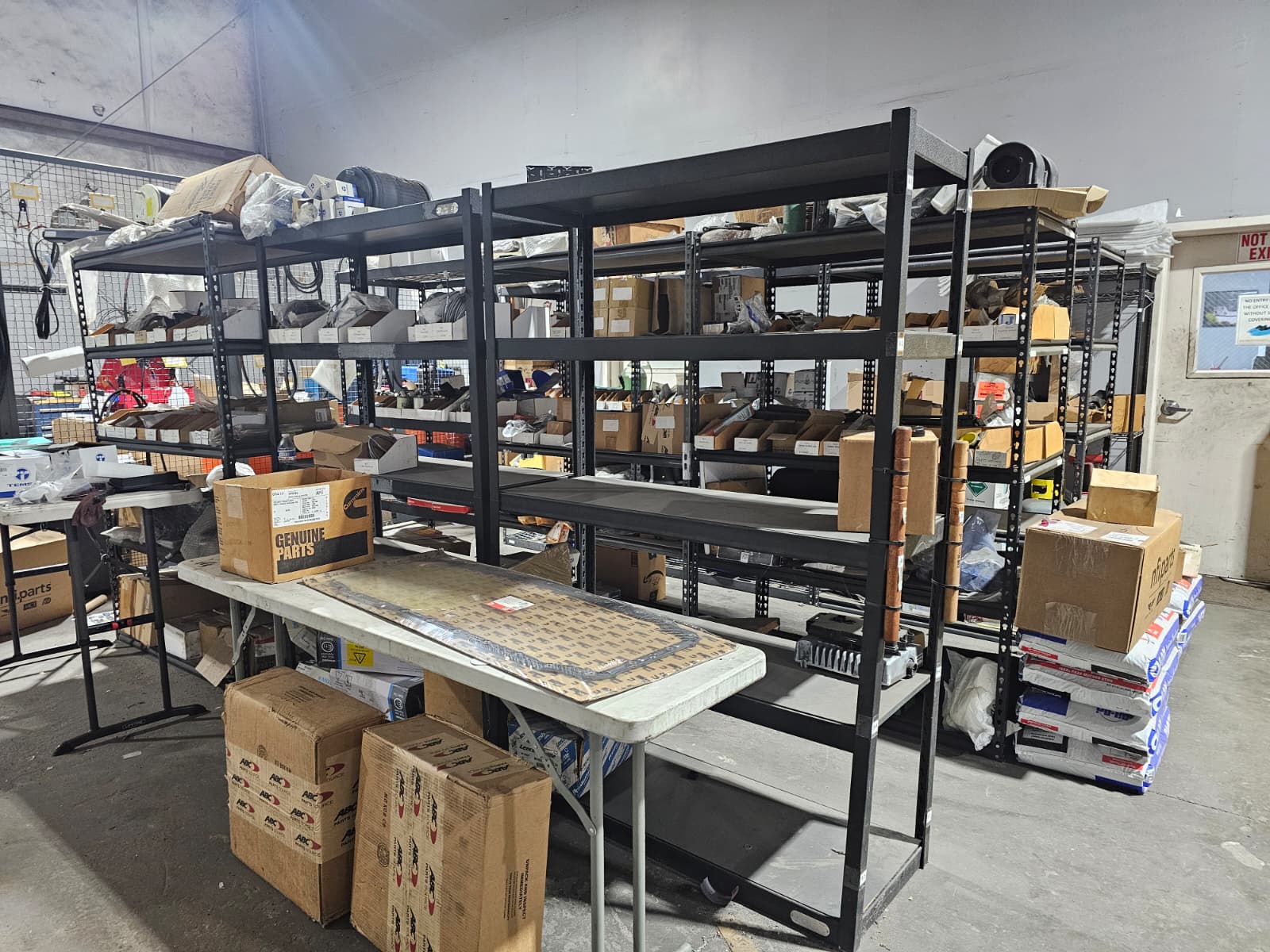 Parts inventory · always stocked