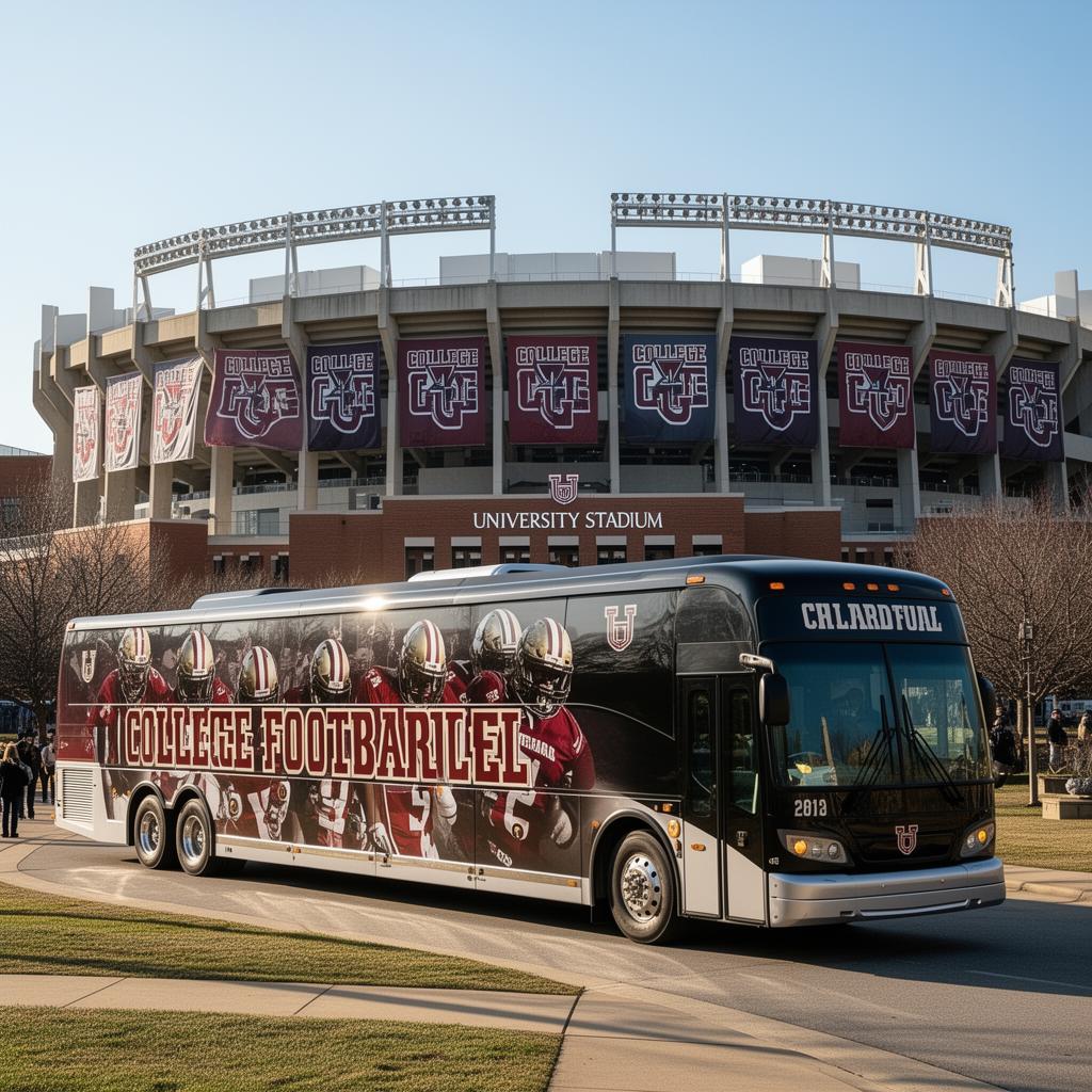 Basketball team arriving at arena